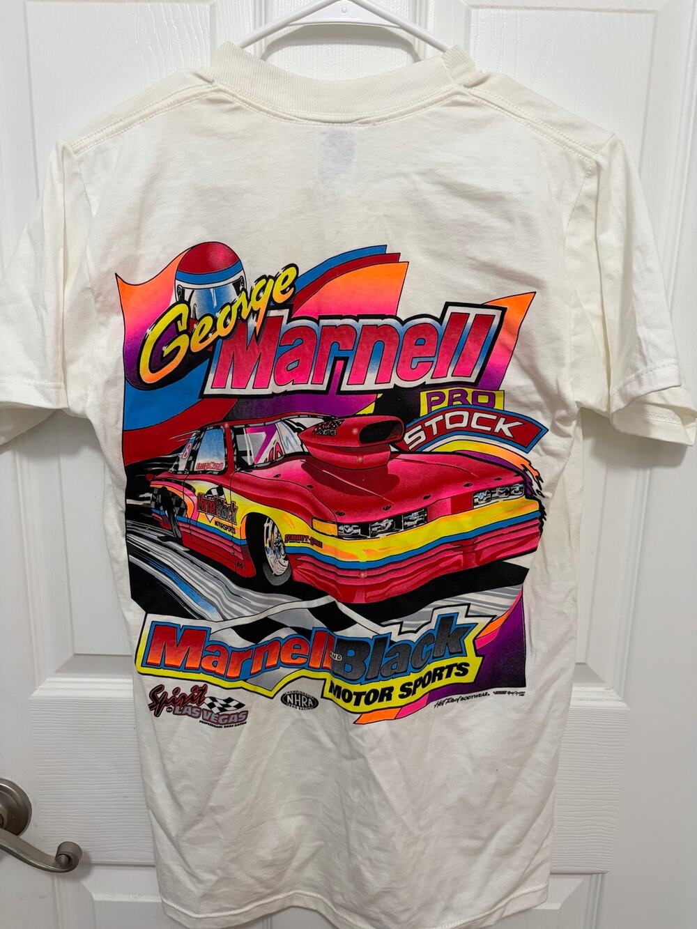 Marnell & Black Racing vi tags tshirt- Awesome back hit- size small